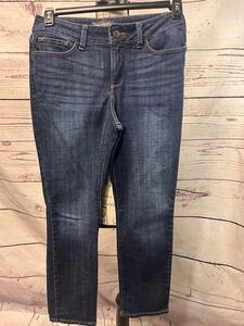 Lee Jeans Womens 6 Short Dark Wash Straight Leg Mid Rise Regular Fit